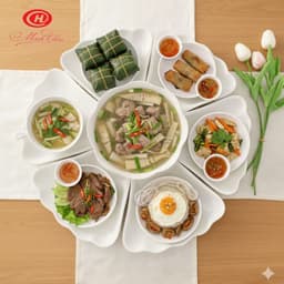 Bộ bát đĩa cúng gia tiên hoa mặt trời Sứ Minh Châu cao cấp - Họa tiết hoa sen cá chép đỏ (Hoa 57) 5
