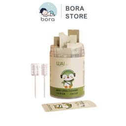 Que tưa lưỡi, rơ lưỡi WAI hộp 30 que cho bé sơ sinh (1 đầu rơ lưỡi) 1