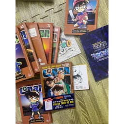 (+pos) Combo 8q vở Conan Thám Tử Lừng Danh kèm pos 3