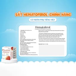 Sắt Hữu Cơ Cho Bà Bầu MedEq Hematoferol - Hỗ Trợ Giảm Nguy Cơ Thiếu Máu Do Thiếu Sắt 30 Viên/Hộp 5