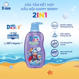 Sữa tắm gội Dnee Kids 400ml cho bé trên 3 tuổi – Mềm mịn da, tóc mượt – Dịu nhẹ an toàn 5