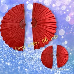 FREESIP 1 đôi quạt múa nan nhựa size to, hàng cực dẻo cực lụa, không gẫy 3