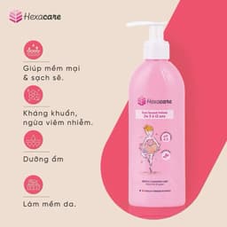 Hexacare Bé yêu – dịu nhẹ, thơm mát, sạch khuẩn, an toàn tuyệt đối cho làn da nhạy cảm từ 3–12 tuổi! 1