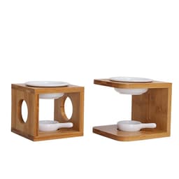 5 Đế Đựng Nến Tealight Gốm Sứ Tráng Men, Dùng Cho Đèn Xông Tinh Dầu, Đế Đốt Nến 7