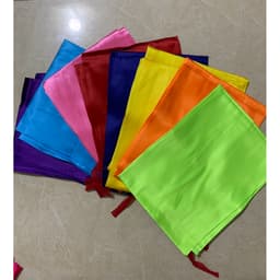 FRRESHIP 1 bộ cờ chuối,cờ trang trí dọc, 8 cái 8 màu vải sa tanh cao cấp đủ kích thước 1