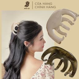 Kẹp Tóc Càng Cua NHÀ CÚ Size Lớn Hình Bầu Bamette 10 Răng Phong Cách Phụ Kiện Tóc Hàn Quốc 5965 7