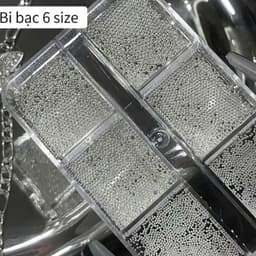 Khay Bi nhỏ Vuông 6 size trang trí móng tay hai màu vàng- trắng nổi bật Nail Michi Store 3