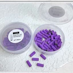 Hộp giấy nhám mịn bọc đầu mài lõi nhỏ tròn 240, chất liệu làm nail chuyên dụng Nail Michi 1