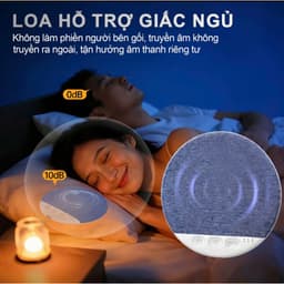 Loa Ngủ Dưới Gối X3 Pro , Chất Lượng Âm Thanh Cao , Siêu Mỏng Chỉ 1cm , Tích Hợp Sẵn Tiếng Ồn Trắng Hỗ Trợ Giấc Ngủ 8