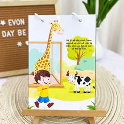 Thẻ Flash EVON BABY dạy bé tập nói - Bé tập so sánh - DÀI NGẮN 5