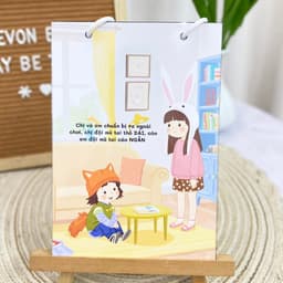 Thẻ Flash EVON BABY dạy bé tập nói - Bé tập so sánh - DÀI NGẮN 4
