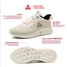 Giày chạy bộ nam PEAK Running Công nghệ P-Motive êm ái, đàn hồi E39117H 2