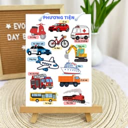 Thẻ phát triển kỹ năng giao tiếp EVON - Giúp Bé Tập Nói Sớm - "TỪ VỰNG BAN ĐẦU" 6