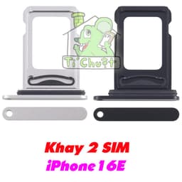 Khay Đựng Sim Thay Thế cho iPhone 16E bản 1 SIM/2 SIM có Ron Chống Nước & Lẫy Giữ Sim như ZIN 3