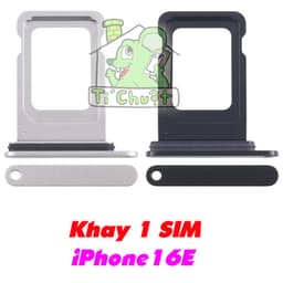 Khay Đựng Sim Thay Thế cho iPhone 16E bản 1 SIM/2 SIM có Ron Chống Nước & Lẫy Giữ Sim như ZIN 2