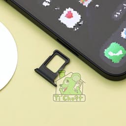 Khay Đựng Sim Thay Thế cho iPhone 16E bản 1 SIM/2 SIM có Ron Chống Nước & Lẫy Giữ Sim như ZIN 4
