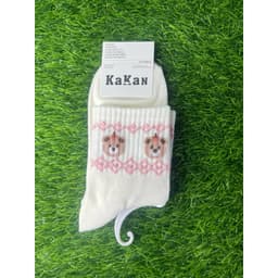 Tất Nữ Cổ Cao Chất Cotton Mềm Mại Hoạ Tiết Gấu Thổ Cẩm Siêu Xinh 8