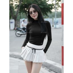 Áo Thun Nữ Dài Tay Ôm Body Cổ 5cm Chất Thun Min Co Giãn 4 Chiều Mềm Mịn BYJANE – 801 8