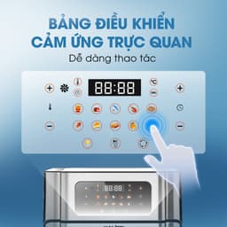 Nồi Chiên Không Dầu KALITE Air Pro, Dung tích 12L - Công suất 1500W, Màn Hình Màu OLED, Hàng Chính Hãng 2