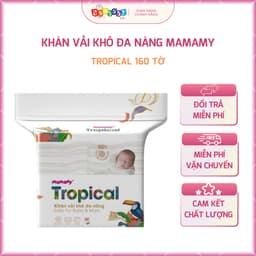 combo 2 Gói Khăn Giấy Khô Mamamy Tropical Không Mùi Không Kích Ứng Dùng Cho Bé Sơ Sinh Lau Mặt Lau Tay 2