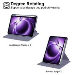 [Xoay 360 Độ] Bao Da MTB Xia0mi Mi PAD MINI / Redmi K PAD 8.8" 2025 Lưng Cứng Trong Suốt Viền Dẻo 8