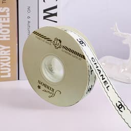 Ruy Băng Gói Quà In Họa Tiết Chữ Bản 1cm – 2.5cm | Cuộn 40 Yards Nhiều Màu 5