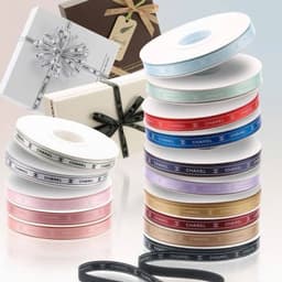 Ruy Băng Gói Quà In Họa Tiết Chữ Bản 1cm – 2.5cm | Cuộn 40 Yards Nhiều Màu 2