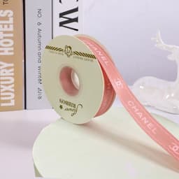 Ruy Băng Gói Quà In Họa Tiết Chữ Bản 1cm – 2.5cm | Cuộn 40 Yards Nhiều Màu 7