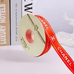 Ruy Băng Gói Quà In Họa Tiết Chữ Bản 1cm – 2.5cm | Cuộn 40 Yards Nhiều Màu 1