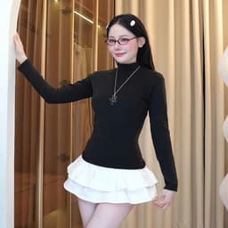 Áo Giữ Nhiệt Lót Lông Dày Dặn Basic Dễ Phối Đồ JUSTDUN PQ5 5