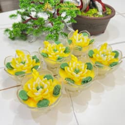 Hộp 12 Ly Nến Bơ Diệu Liên Hoa, Nhiều Màu, An Toàn, Không Khói, Nến Bơ Thực Vật Cúng Dường,Thần Tài, Dâng Lễ Cháy 24h 9