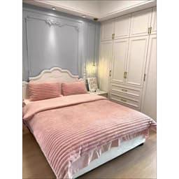 Bộ vỏ chăn ga gối nỉ nhung lông thỏ siêu mềm mịn 5