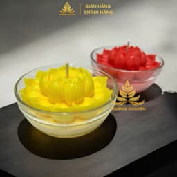 Bát Nến Bơ Organic Hoa Sen Di Đà 300ml Cháy 36 giờ, An Toàn, Không Khói, Không Độc Hại 5
