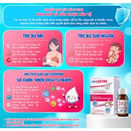 AM Lactos ( Lọ 60ml )- Bổ sung Lactoferrin đậm đặc dạng lỏng giúp hỗ trợ nâng cao sức đề kháng cho trẻ> BUN BUN SHOP 3