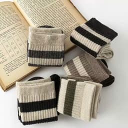 Tất vớ nữ cổ cao phong cách vintage Hàn Quốc, mềm mịn thoáng khí - Ekiu Shop 7