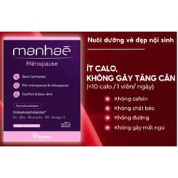 Manhea Ménopause ( HỘP 30 viên) Viên uống bổ sung nội tiết tố  giảm  bốc hỏa, tiểu đêm > BUN BUN SHOP 3