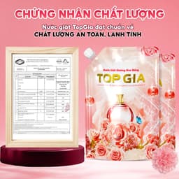 Nước Giặt Xả TopGia Hương Hoa Nắng 2 Lít Đậm Đặc Giặt Sạch Lưu Hương Thơm Lâu Mềm Vải Dùng Cho Giặt Tay Giặt Máy 2