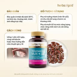 Viên Uống Women's Multi+ Herbs of Gold (60 Viên) 4