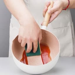 Chảo Lòng Sâu 18cm, Chống Dính Đáy Từ, Nồi Nấu Bột Cho Bé Đa Năng Đa Năng - Vân Đá Ceramic 3