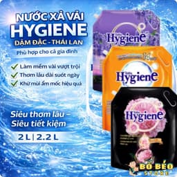 Nước xả vải Hygiene Expert Care đậm đặc 2000-2200ml thơm lâu, mềm vải, dịu nhẹ cho da 2