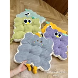 Đệm ngồi bệt hình trái cây, lót ghế vui nhộn vải nỉ êm ái, thoáng khí, không rụng lông, kích thước 40cm. 6