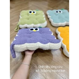 Đệm ngồi bệt hình trái cây, lót ghế vui nhộn vải nỉ êm ái, thoáng khí, không rụng lông, kích thước 40cm. 7