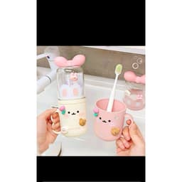 hộp đựng bàn chải đánh răng di động dễ thương,, hộp đựng bàn chải đánh răng du lịch kèm cốc đựng nước súc miệng 4