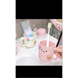 hộp đựng bàn chải đánh răng di động dễ thương,, hộp đựng bàn chải đánh răng du lịch kèm cốc đựng nước súc miệng 5