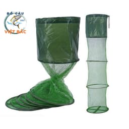 Rọng đựng cá chất liệu cực bền Giỏ đựng cá màu xanh tiện lợi đi câu cá 2