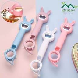 Dụng Cụ Mở Nắp Chai Đa Chức Năng 4in1, Dụng Cụ Mở Nắp Hộp Mở Nắp Lon Hình Thỏ Siêu Dễ Thương 88389 SIÊU THỊ 24/7 1