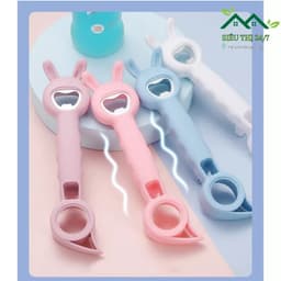 Dụng Cụ Mở Nắp Chai Đa Chức Năng 4in1, Dụng Cụ Mở Nắp Hộp Mở Nắp Lon Hình Thỏ Siêu Dễ Thương 88389 SIÊU THỊ 24/7 2