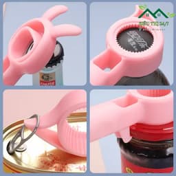 Dụng Cụ Mở Nắp Chai Đa Chức Năng 4in1, Dụng Cụ Mở Nắp Hộp Mở Nắp Lon Hình Thỏ Siêu Dễ Thương 88389 SIÊU THỊ 24/7 3