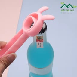 Dụng Cụ Mở Nắp Chai Đa Chức Năng 4in1, Dụng Cụ Mở Nắp Hộp Mở Nắp Lon Hình Thỏ Siêu Dễ Thương 88389 SIÊU THỊ 24/7 4
