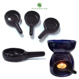 Đế đựng nến tealight bằng gốm sứ dùng cho đèn xông tinh dầu & bếp xông thảo mộc tiện lợi sang trọng 3
